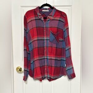 Maurices Multicolor Plaid Shirt